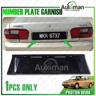 Proton Wira Sedan Rear Number Plate Garnish License Black