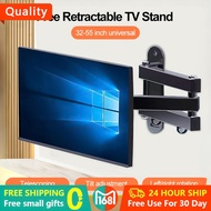 14-55 Inch Retractable TV Stand Wall Bracket Wall Mount Stand Adjustable Bracket For LED TV