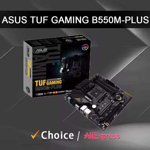 ASUS TUF GAMING B550M PLUS New Micro-ATX B550M AMD B550 DDR4 4800(OC) MHz 128G M.2 SATA 6Gb/s USB 3.