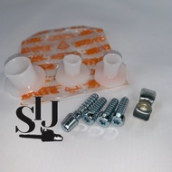 MESIN Anular Buffer Cap Stihl MS 381 382 038 Set Bolt Cap Rubber damper chainsaw Stihl original