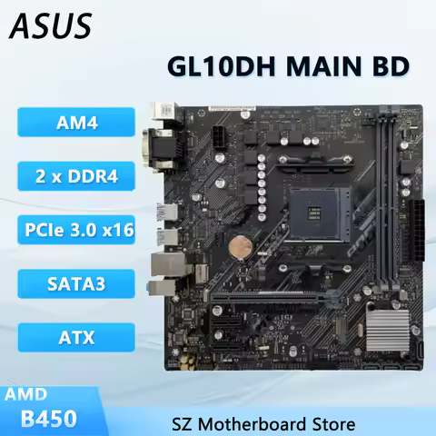 B450 placa mãe ASUS GL10DH MAIN BD AM4 Motherboard CPU Support Ryzen 5600 5700X 5900X 3900X memória