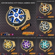 Nmax Aerox New 155 CVT Fan Cover CNC Robot Motif Spiner Set Nmax Aerox New 155 CVT Cover