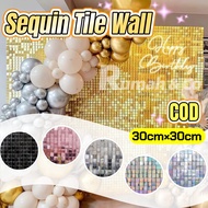 1pc 30x30 Sequin Panel Backdrop/Tile Wall Box for birthday party Wall Decoration/Wedding Decoration/