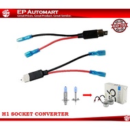 (2 Wayar ) H1 H3 Wayar 2 TO 1 WAYAR WIRE cable CONNECTOR Penggantian Replacement for H1 H3 Auto Bulb