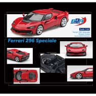 Ready Stock [Car Model] BBR 1: 64 Ferrari 296 Speciale Rosso Alloy Car Model
