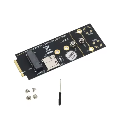 Key B 4G LTE 5G Riser Card M.2 To M.2 NGFF Development Board With SIM Card For EM06-E EM12-G EM160R-