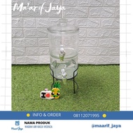 Wadah Air 2 Susun Kaca Vicenza /Dispenser Air /Drink Jar Air Minum/Dispenser Kaca