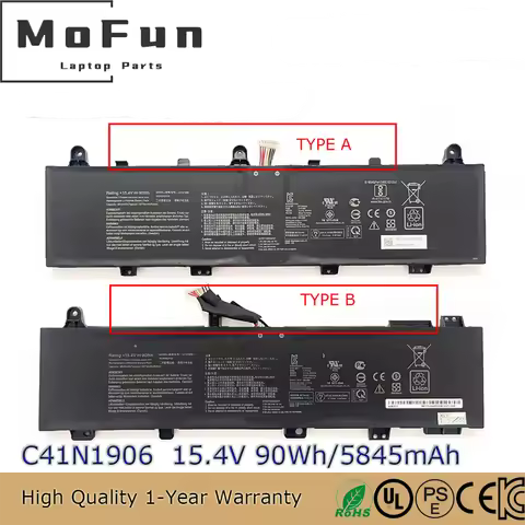 New Original C41N1906 15.4V 90Wh Notebook Battery for Asus TUF Gaming FA706IU FA506 FX506 C41N1906-1