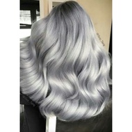 Silver Gray Hair color (10.01) with Oxidizing