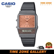 Casio Vintage AQ-800ECGG-4A Gray Stainless Steel Band Women / Men / Unisex Watch