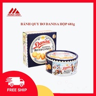 Bánh Quy Bơ Danisa Hộp 681g bánh quy giòn hương vị thơm ngon bánh Danisa mang đậm chất hoàng gia quý