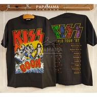 KISS BOOM WORLD TOUR '97 Bio Washed vintage shirt Rock Band heavy