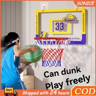 Mini Hanging Basketball Hoop with Scoreboard – Dunk-Friendly Kids Basketball Game for Home