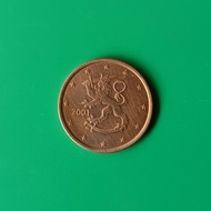 Koin Finlandia 5 Euro Cent Tahun 1999-2006