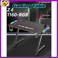 Gaming Table With RGB Gaming table with Light Electric Computer Table Office Laptop Table 121cm Meja