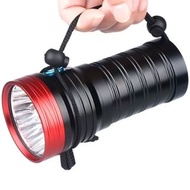 全城熱賣 - DB1818xT6 LED 手電筒, 帶4節18650電池 (顏色：紅黑)