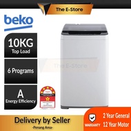 【Delivery by Seller】Beko 8KG/10KG Automatic Top Load Washing Machine  BTU8086W BTU1008W BTU8086 BTU1008 (Washer Top Loader Mesin Basuh 洗衣机 BTU 8086W)