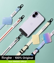 Ringke Holder Link & Snap Hook Lanyard Strap Combo - สายคล้องคอโพลีเอสเตอร์แบบปรับได้พร้อมตัวเชื่อมต