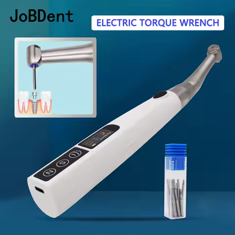 Dental Implant Motor Electric Wireless Torque Driver Implant Torque Wrench with 16pcs Screwdrivers C