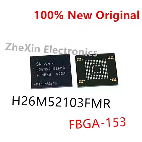 5PCS/Lot H26M52103FMR 、H26M31001HPR 、H26M41103HPR 、H26M41204HPR FBGA-153 New font library EMMC memor