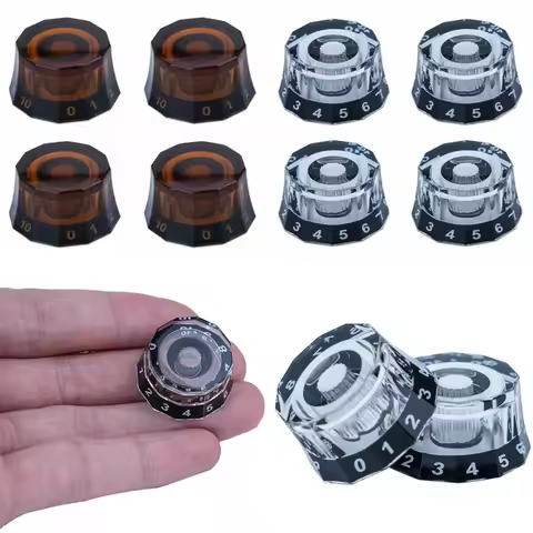 4PCS Electric Guitar Knobs Volume Tone Control Speed Control Top Hat Knobs Lampshade Shape PRS Guita