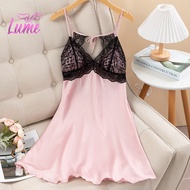 Sexy Lingerie Dress Sleepwear for Women Pajama Night Dress Silk Satin Night Dress Backless Dress Sle