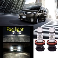 For Nissan NV 200 2012-2023 (Fog Lamp) -(1 Pair) H11 Front LED LAI Bulbs White 6000K 12V-24V Bright