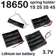 Battery Holder 18650 9V AAA AA Battery Holder 1 Slot 2 Slot 3 Slot 4 Slot 3.7V 18650 Battery Holder Casing with Wire