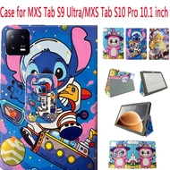 Peach Blossom Girl Stitch MXS Tab S9 Ultra 10.1-inch Shockproof Tablet Case Flip PU Leather MXS Tab 