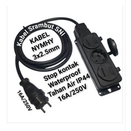 Outdoor Waterproof Outlet Extension Plug Power strip IP54