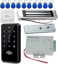JASAG Complete Access Control Set, 125KHz Fully Waterproof RFID Keypad(3000 Users Capacity) + 180KG/