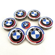 BMW 82mm Anniversary Logo Car Hood Emblem 74 Mm. 56mm Rear 68 Wheel Cover 45 Sticker