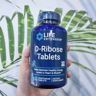 ดี-ไรโบส D-Ribose 1020 mg 100 Vegetarian Tablets (Life Extension®)