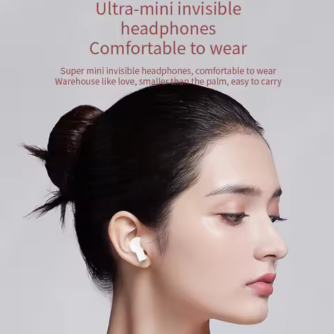 K520 Rotatable Heart-Shaped TWS Bluetooth Earphones Wireless Earbuds with HD Stereo Sound Cute Gift