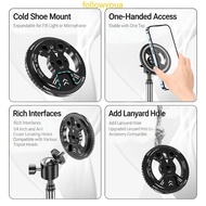 fol Magnetic Phone Attachment For Stand Installation Shows 1 4 Thread And Cold Shoe
