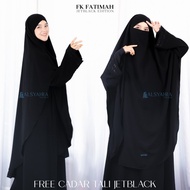 Alsyahra Exclusive French Khimar Handless Fatimah Jetblack