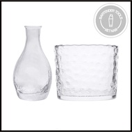 Bình thủy tinh đựng rượu kèm cốc ướp lạnh 300ml