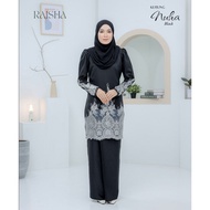 EKSKLUSIF KURUNG NUHA [BAJU KURUNG MODEN] [HITAM]