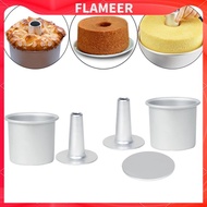 [Flameer] Chiffon Cake Pan Baking Tray DIY Muffin Tin Cake Tin for Mousse Cakes Bread