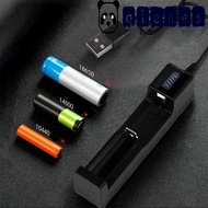 GLENES Batteries USB Charger Smart Charger Convenient Li-ion Battery Auto Stop Charger Charging Charge Dock 18650 Battery Lithium Battery Charger