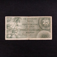 Uang Kuno 25 Gulden Federal Belanda- Indonesia Tahun 1946 - PMD 065163