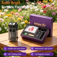 BORUIT V20 EDC Flashlight Kit 1000LM 1100mAh USB C Rechargeable Emergency Camping Light