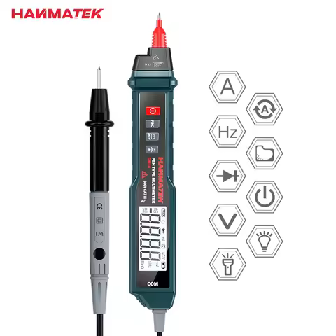 HANMATEK Multimeter Auto-Ranging Digital Multimeter, Electrical Tester with NCV, Live Line Digital T
