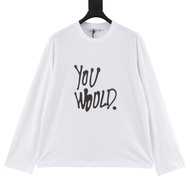 Acne Studios Round Neck T-Shirt - Minimalist Lettering Design | Men's Casual