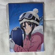 櫻島麻衣 青春豬頭少年不會夢到嬌憐外出妹 第二週特典寫真postcard 明信片 收藏卡