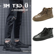 Thick-Soled Cowhide Boots Retro Leather That Can Be Matched With Any Outfit. Comfortable Non-Slip Hi