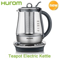 HUROM TM-P02FSS Teapot Electric Kettle Portable Pot Auto Warming Glass Stainless