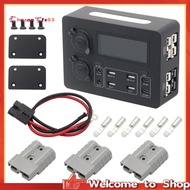 【Chuangtfx03】Car USB Charging Hub USB Charging Hub withLED Light & Type C Port USB Charging Hub Char