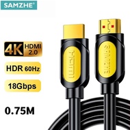 SAMZHE HDMI Cable 4K 2.0 Cable for Apple TV PS4 Splitter Switch Box HDMI to HDMI Cable 60Hz Video Au
