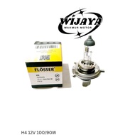 H4 100/ 90 Watt 12V FLOSSER HALOGEN HEADLIGHT BULB